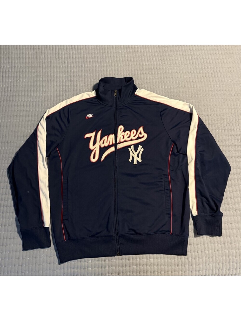 New York Yankees Nike/ Cooperstown Track Jacket Full Zip Men’s XL Vintage/Y2K